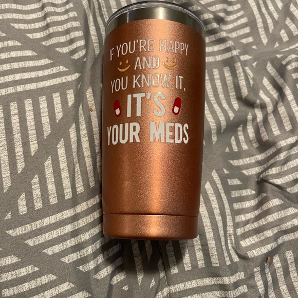Copper Travel Mug with Fun Quote - Picture 4 of 7